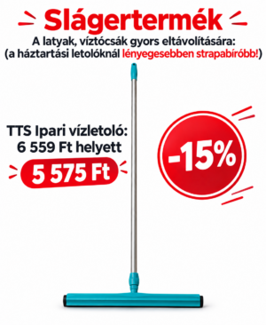 TTS 55 cm széles szivacsélű, 140 cm hosszú alumínium nyeles padlólehúzó