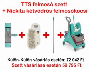 TTS felmosó szett + TTS Nickita felmosó kocsi