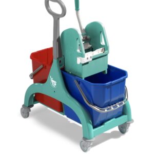 Nick kétvödörs kocsi 2x25 liter, zöld