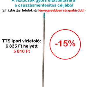 TTS 55 cm széles szivacsélű, 140 cm hosszú alumínium nyeles padlólehúzó