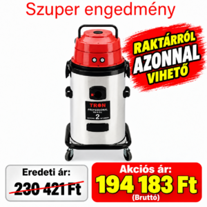 Ipari porszívó TRON 2200 L50A (raktárról azonnal vihető)